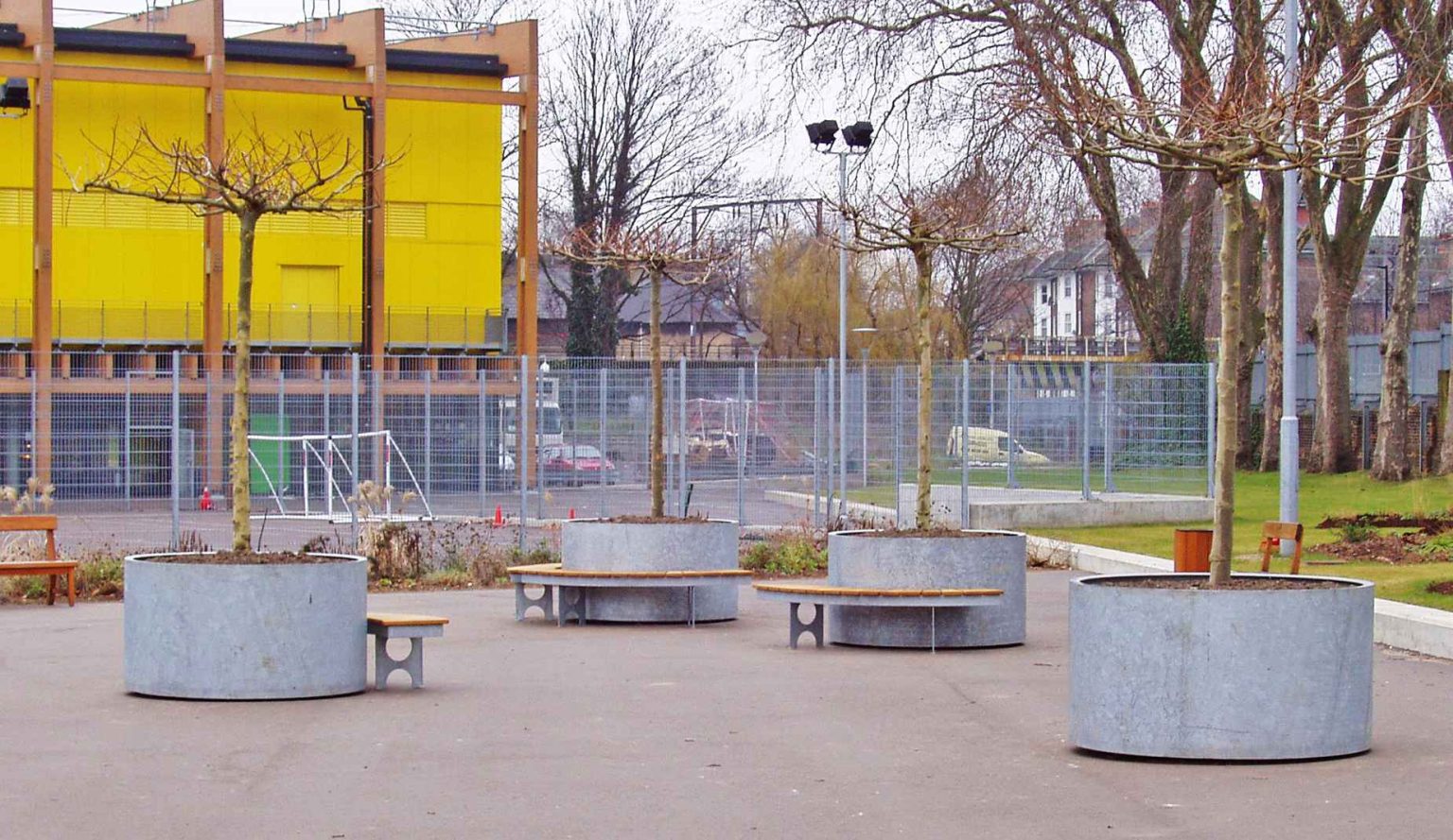 Factory Furniture Round GALVANISED Tree Planter - Safety Solutions NI