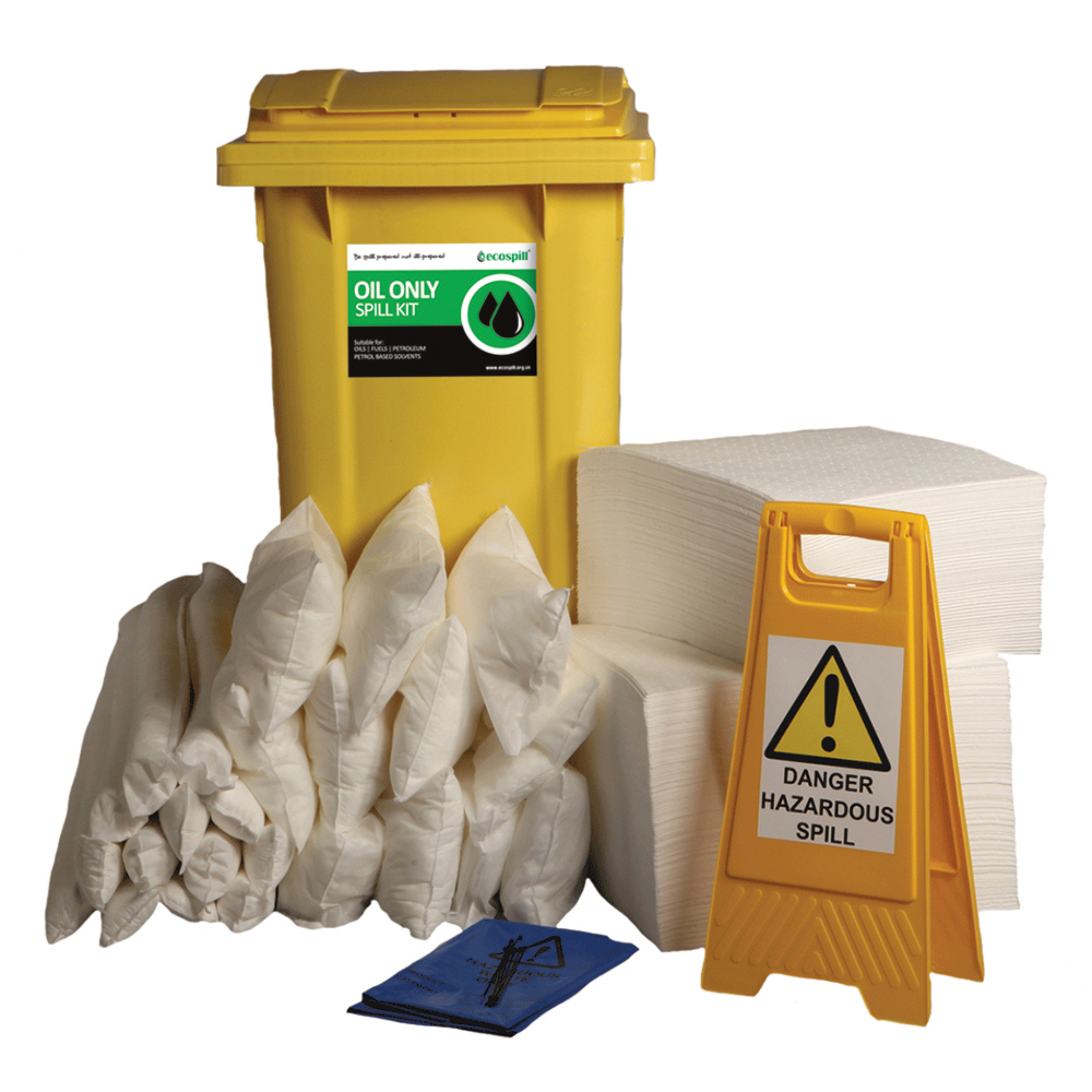 30L OIL RESPONSE KIT 4 WHEEL PE BIN